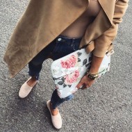Текстилен калъф за лаптоп 13" - 14" от Canvaslife Sleeve - Navy Rose