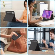 Калъф с блутут клавиатура за Lenovo Idea Tab Pro / Pro MT 12.7" от Tech-Protect SC Pen - Black