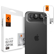 2 броя стъклени протектор за камера на iPhone Air от Spigen Optik Pro Glas.TR.Ez Fit - Black
