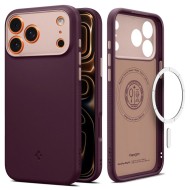 Удароустойчив кейс с MagSafe за iPhone 17 Pro от Spigen Nano Pop - Burgundy Bean