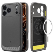Удароустойчив кейс за iPhone 17 Pro от Spigen Rugged Armor - Grey