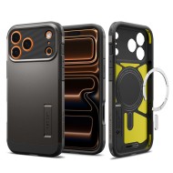  Удароустойчив кейс с MagSafe за iPhone 17  Pro от Spigen Tough Armor T Mag - Gunmetal