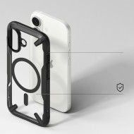 Удароустойчив кейс с MagSafe за iPhone 17 от Ringke Fusion X - Black