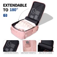 TECH-PROTECT DEFENDER S50 RYANAIR & WIZZAIR TRAVEL LAPTOP CABIN BACKPACK 20L 40x20x25 DUSTY PINK