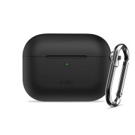 Силиконов калъф за слушалки Apple AirPods Pro 3 от Tech-Protect Silicone Hook - Black