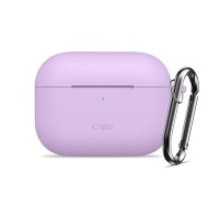 Силиконов калъф за слушалки Apple AirPods Pro 3 от Tech-Protect Silicone Hook - Lavender