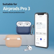 Силиконов калъф за слушалки Apple AirPods Pro 3 от Tech-Protect Silicone Hook - Navy Blue