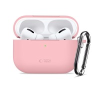 Силиконов калъф за слушалки Apple AirPods Pro 3 от Tech-Protect Silicone Hook - Dusty Pink