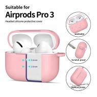Силиконов калъф за слушалки Apple AirPods Pro 3 от Tech-Protect Silicone Hook - Dusty Pink