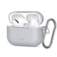 Силиконов калъф за слушалки Apple AirPods Pro 3 от Tech-Protect Silicone Hook - Crayon Grey