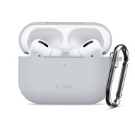 Силиконов калъф за слушалки Apple AirPods Pro 3 от Tech-Protect Silicone Hook - Crayon Grey