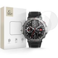 2 броя стъклени протектори за Amazfit T-Rex 3 Pro (48mm)  от Tech Protect Glass Fit+ - Clear