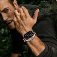 TECH-PROTECT ICONBAND LINE APPLE WATCH 8 / 9 / 10 / 11 / SE / ULTRA (44 / 45 / 46 / 49 MM) BLACK/GREEN