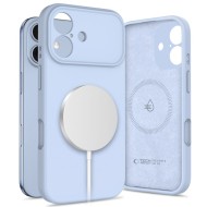 Твърд силиконов кейс с MagSafe за iPhone 17 от Tech-Protect Silicone - Mist Blue