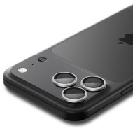 2 броя стъклени протектор за камера на iPhone 16 Pro / Max / 17 Pro / Max от Spigen Optik Pro Glas.TR.Ez Fit - Silver