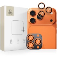 Протектор за камера за iPhone 14 Pro / Max / 15 Pro / Max / 16 Pro / Max / 17 Pro / Max от Tech-Protect Camering Fit+ - Cosmic Orange
