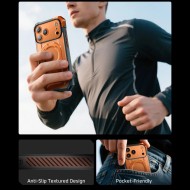Удароустойчив кейс с MagSafe за  Iphone 17 Pro Max от Supcase UB GRIP MAG - CORAL