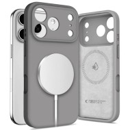Твърд силиконов кейс с MagSafe за iPhone 17 Pro Max от Tech-Protect Silicone - Dark Grey
