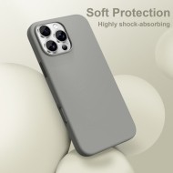 Твърд силиконов кейс с MagSafe за iPhone 17 Pro Max от Tech-Protect Silicone - Dark Grey