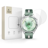 2 броя стъклени протектори за Huawei Watch GT 6 (46mm) от Tech Protect Glass Fit+ - Clear