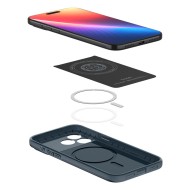 Тънък кейс с MagSafe за iPhone 17 Pro Max от Spigen Thin Fit Mag - Metal Slate