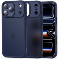 Твърд кейс за iPhone 17 Pro Max от Tech-Protect MagMat - Matte Deep Blue