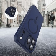 Твърд кейс с MagSafe пръстен за iPhone 17 Pro от Tech-Protect MagMat - Matte Deep Blue