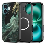 Твърд калъф с MagSafe пръстен за iPhone 16 от Tech-Protect Lamano - Verde Aura