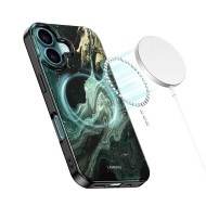 Твърд калъф с MagSafe пръстен за iPhone 16 от Tech-Protect Lamano - Verde Aura