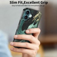 Твърд калъф с MagSafe пръстен за iPhone 16 от Tech-Protect Lamano - Verde Aura