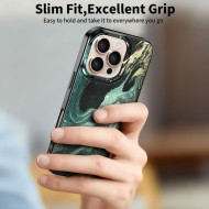 Твърд калъф с MagSafe пръстен за iPhone 16 Pro Max от Tech-Protect Lamano - Verde Aura