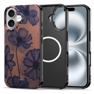 Твърд калъф с MagSafe пръстен за iPhone 16 от Tech-Protect Lamano - Velvet Night