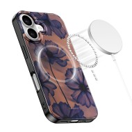 Твърд калъф с MagSafe пръстен за iPhone 16 от Tech-Protect Lamano - Velvet Night