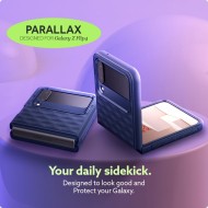 Удароустойчив кейс за Samsung Galaxy Z Flip 4 от Caseology Parallax - Midnight blue