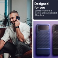 Удароустойчив кейс за Samsung Galaxy Z Flip 4 от Caseology Parallax - Midnight blue