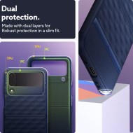 Удароустойчив кейс за Samsung Galaxy Z Flip 4 от Caseology Parallax - Midnight blue