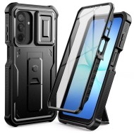 360 градусов калъф за Samsung Galaxy A17 4G / 5G от Tech-Protect Kevlar Cam+ - Черен