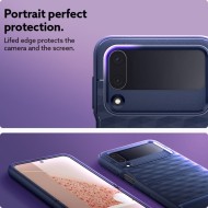 Удароустойчив кейс за Samsung Galaxy Z Flip 4 от Caseology Parallax - Midnight blue