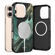 Твърд калъф с MagSafe пръстен за iPhone 16 Pro от Tech-Protect Lamano - Verde Aura