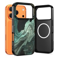 Твърд калъф с MagSafe пръстен за iPhone 17 Pro Max от Tech-Protect Lamano - Verde Aura