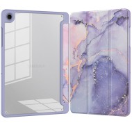 Хибриден калъф за Samsung Galaxy Tab A9 / A11 8.7 от Tech-Protect SC Pen Hybrid - Violet Marble