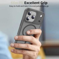 Твърд кейс с MagSafe пръстен за iPhone 17 Pro от Tech-Protect MagMat - Matte Crayon Grey