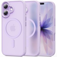 Твърд кейс с MagSafe пръстен за iPhone 17 от Tech-Protect MagMat - Matte Lavender
