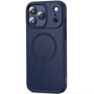 Твърд кейс с MagSafe пръстен за iPhone 17 Pro Max от Tech-Protect MagMat - Matte Deep Blue