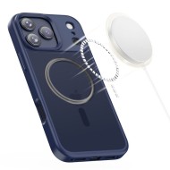 Твърд кейс с MagSafe пръстен за iPhone 17 Pro Max от Tech-Protect MagMat - Matte Deep Blue