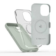 Твърд силиконов кейс с MagSafe за iPhone 17 от Tech-Protect Silicone - Sage