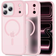 Твърд кейс с MagSafe пръстен за iPhone 17 Pro Max от Tech-Protect MagMat - Matte Pink