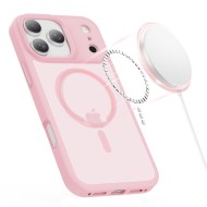 Твърд кейс с MagSafe пръстен за iPhone 17 Pro Max от Tech-Protect MagMat - Matte Pink