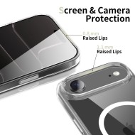 Хибриден кейс с MagSafe за iPhone Air от Tech-Protect Flexair Hybrid CC - Прозрачен