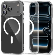 Хибриден кейс с MagSafe за iPhone 17 Pro от Tech-Protect Flexair Hybrid CC - Прозрачен